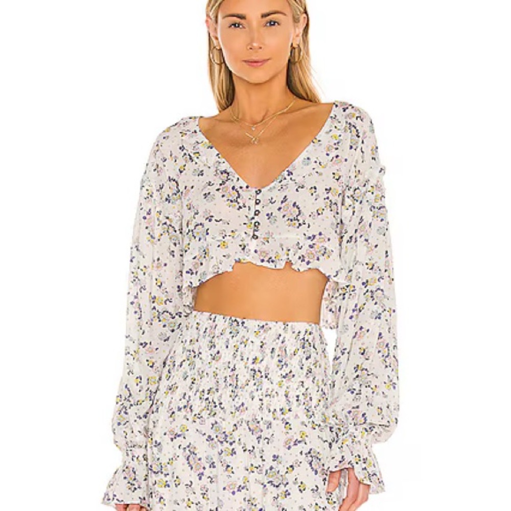 NEW Free People Secret Garden Top XS
